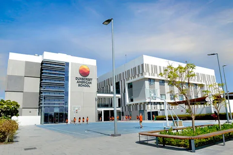 Dunecrest American School campus in Al Barari, Dubai